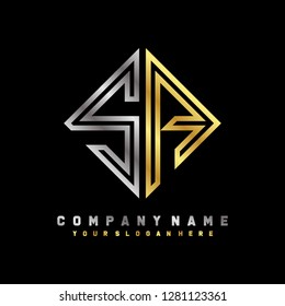 S A initial letter, modern logo design template vector 