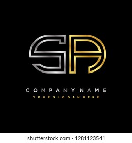 S A initial letter, modern logo design template vector 