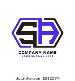 S A initial letter, modern logo design template vector 