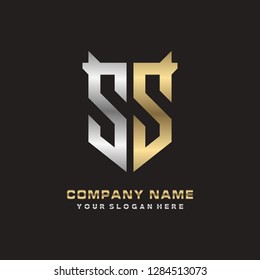 S S initial letter, modern logo design template vector 