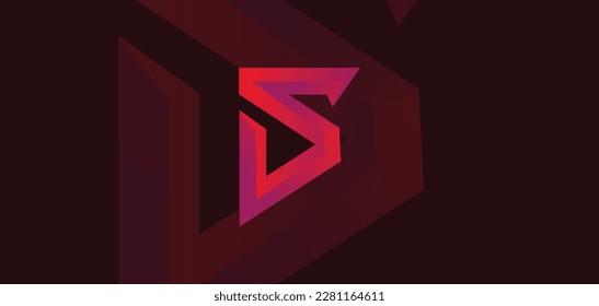 s initial letter monogram esport and gaming vector creative logo