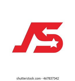 A S Initial Logo Design Template