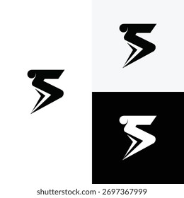 ilustração do ícone do vetor do monograma inicial