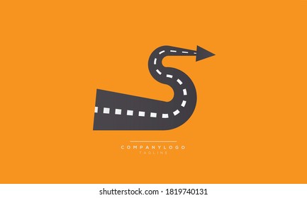 S initials monogram letter text alphabet logo design