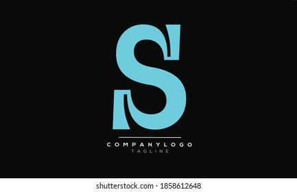S initials monogram letter text alphabet logo design