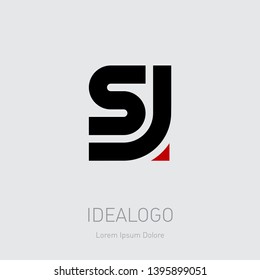 S and J initial logo. JS initial monogram logotype. SJ - Vector design element or icon.