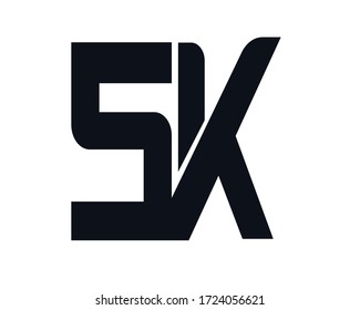s and k creative logo design