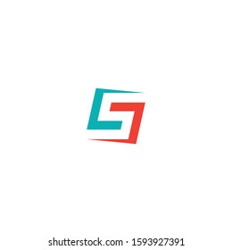 S and L letter vector logo design