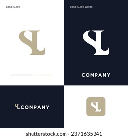 S L Logo Vector Icon Illustration Design