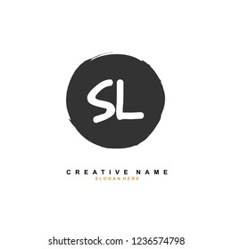S L SL Initial logo template vector. Letter logo concept