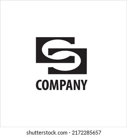s latter logo simple and professional template