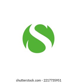 s leave Logo Design Template