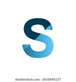 S letter 3d vector illustration logo design. 3d background design.
