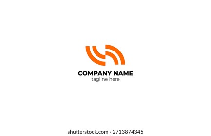 Logotipo abstracto de la letra S, logotipo de la letra S