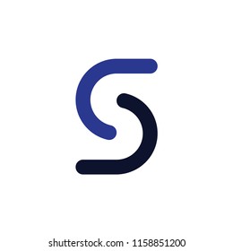 S Letter Abstract logo icon vector