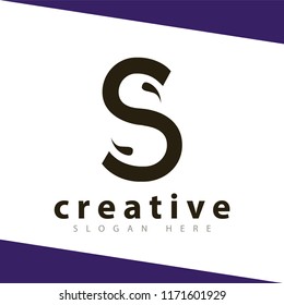 S Letter Abstract Logo Template
