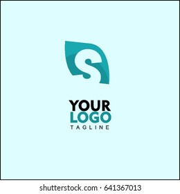 S Letter with Arrow Faster Logo Template vector icon illustration design