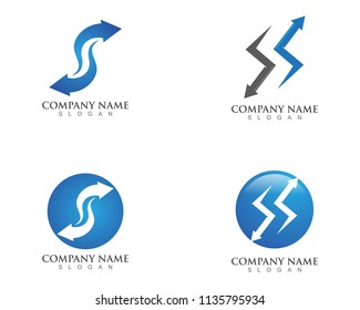 S Letter Arrow Logo