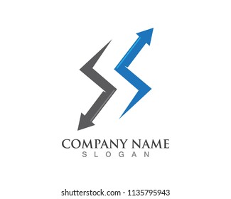 S Letter Arrow Logo