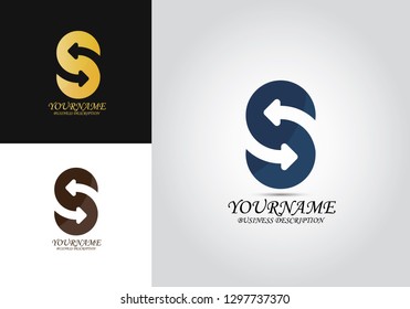 S Letter Arrow Logo