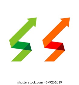 S Letter Arrow Logo Template Illustration Design. Vector EPS 10.