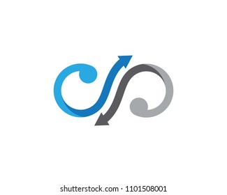 S Letter Arrow vector illustration icon Logo Template design