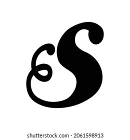 Diseño vectorial de letras S