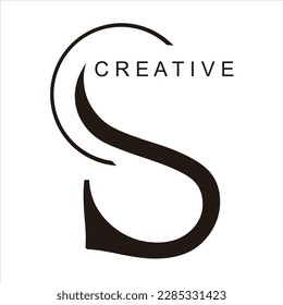S letter arts vector logo design creative