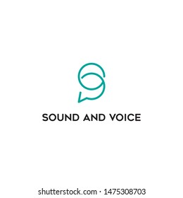 S letter and bubble chat message logo design vector icon illustration inspiration