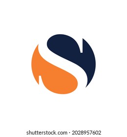 S letter business and company logo design.