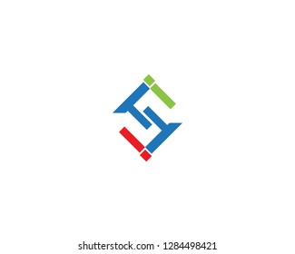 S letter business icon template
