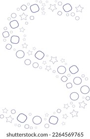 S letter by random abstract pattern.