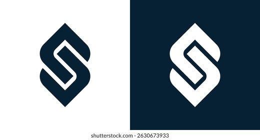 S letter and chain logo, luxury logo with S name, simple logo