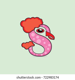 S letter character icon logo vector