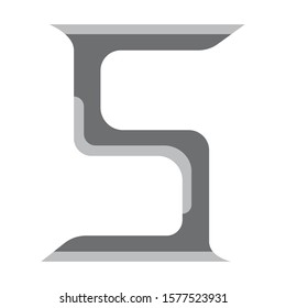 S Letter clip art design vector illustration image