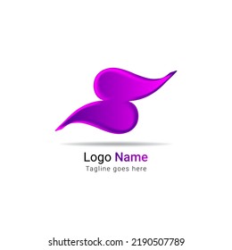 S Letter colorful logo. Gradient color combination logo with 3d style