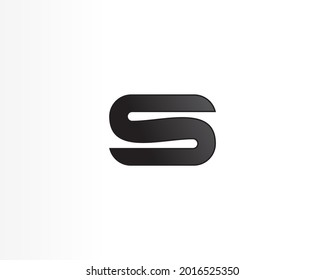 Icono de diseño de logotipo de concepto de carta S