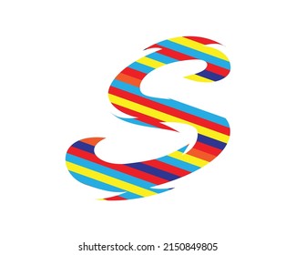 Plantillas vectoriales de diseño creativo de letras S