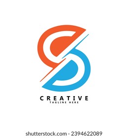 Icono de diseño de logotipo creativo de letras S