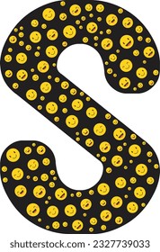 
s letter is decorated with little smiley faces