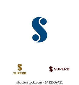 S letter design concept for business or company name initial