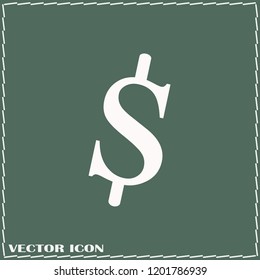 S letter or dollar icon vector logo modern