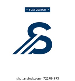 S LETTER FAST LINE LOGO VECTOR TEMPLATE