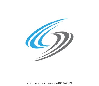 S Letter Faster Logo Template vector icon illustration design