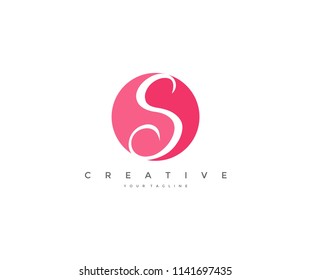 S letter feminine style corporate logo