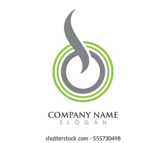 S Letter Fire flame Logo Template