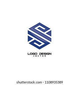 S Letter Geometry Logo Design