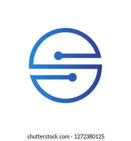 S Letter Gradient Logo