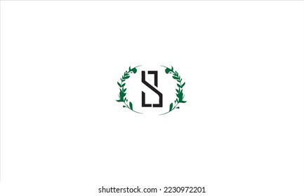S LETTER GREEN AND BLACK