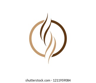 S letter hair symbol illustration